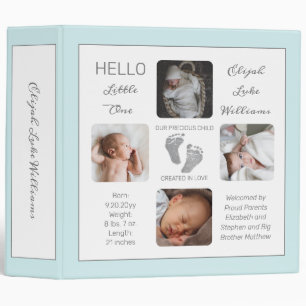 Classeur Empreintes Photo Album Mint Naissance Keepsaké