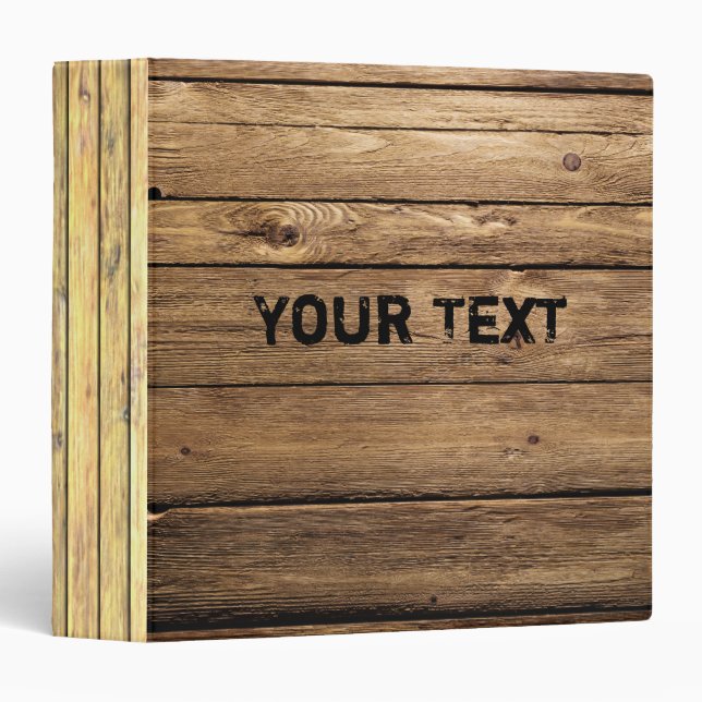 Classeur En bois (Devant/Côté)