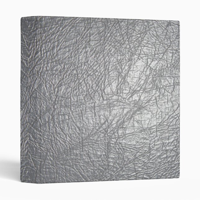 classeur en cuir gris de texture (Devant/Côté)