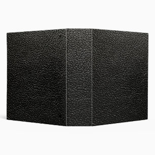 Classeur en cuir noir 3 anneau