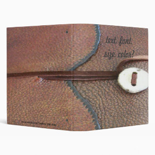 Classeur en cuir rustique antique vintage d'Avery