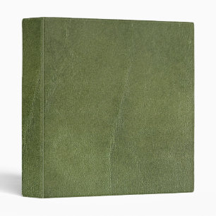 classeur en cuir vert biberon