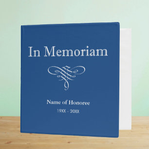 Classeur En memoriam Photo ou livre d'or