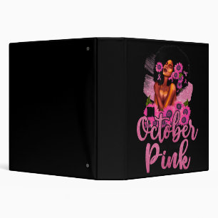 Classeur En Octobre Nous Portons Rose Black Femme Cancer Du