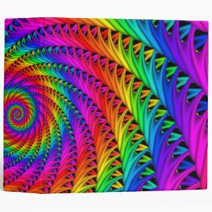 Classeur en spirale d'arc-en-ciel