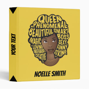 Classeur Encourager les femmes noires, cheveux naturels, ja