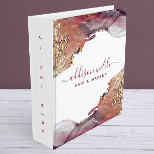 Classeur Encre D'Aquarelle Liquide D'Art Moderne Purple Et