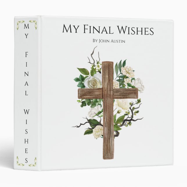 Classeur End-of-Life Planning Checklist & Organizer  (Devant/Côté)