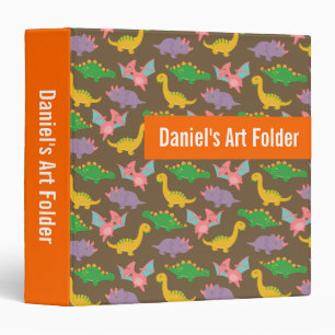 Classeur Enfant Motif Dinosaures Mignon Coloré