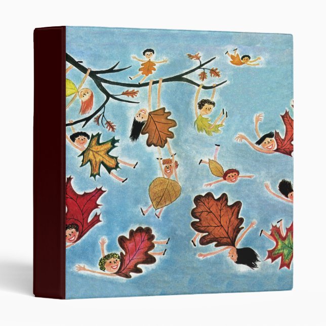 Classeur Enfants de feuille (Devant/Côté)