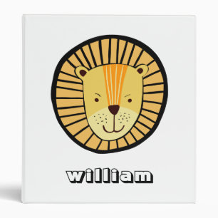Classeur Enfants Personnalisés Lion Jungle Nom animal