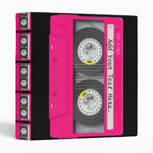 Classeur Enregistreur à cassettes rose Girly