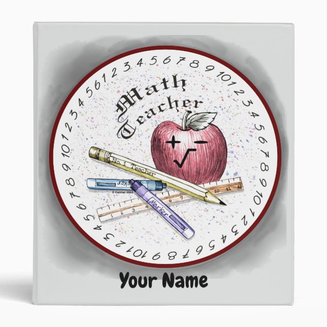 Classeur enseignant en mathématiques (Devant)