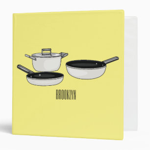 Classeur Ensembles d'ustensiles de cuisine illustration de 