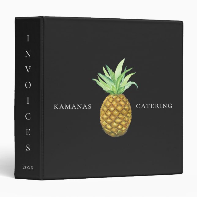 Classeur Entreprise de catering de l'île d'ananas (Devant/Côté)