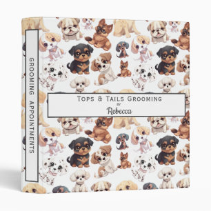 Classeur Entreprise de Toilettage de Chiots Mignons