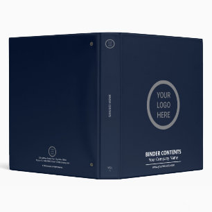 Classeur Entreprise Logo Société Bleu Marine Promo d'entrep