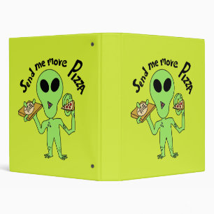 CLASSEUR ENVOYEZ-MOI PLUS DE PIZZA UFO