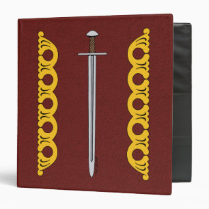 Classeur Épée normande et bandes décoratives