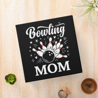 Classeur Épingles de cœur de maman de bowling Ligue drôle F