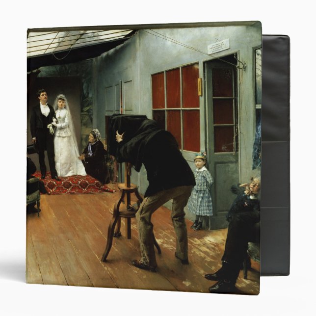 Classeur Épousant au photographe, 1878-9 (Devant/Intérieur)