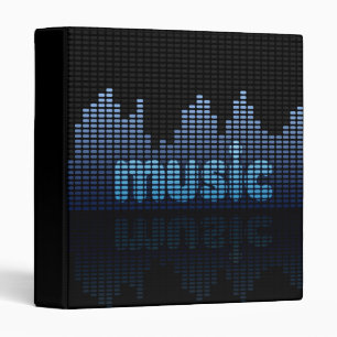 Classeur Equalizer numérique Musique Wave Wall