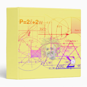 Classeur Équations colorées amusantes Designs géométriques