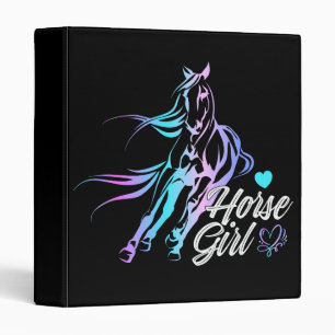 Classeur Equestria Cowgirl Black Pays Western Horse
