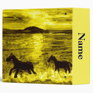 Classeur Equine Art Golden Sunset Hors Personnalisé