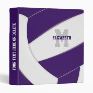 Classeur équipe blanche violette couleurs filles garçons vo