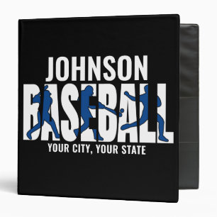 Classeur Équipe de baseball AJOUTER NOM Champion Joueur de 