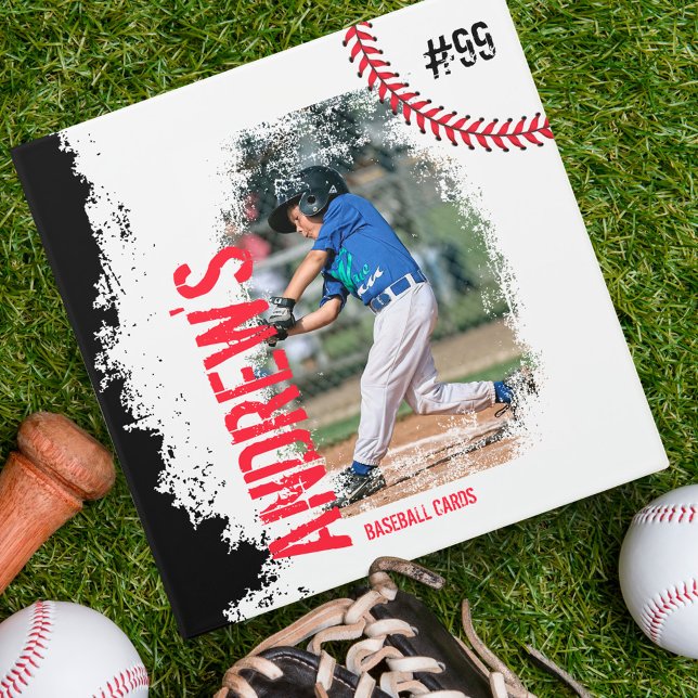 Classeur Équipe de baseball amusant Sport sportif Équipe de (Fun Baseball Team Athletic Sport Team Grunge Photo 3 Ring Binder)
