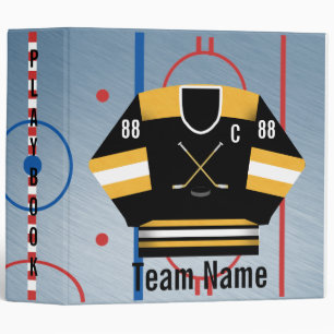 Classeur Équipe de hockey sur glace Jersey Playbook Classeu