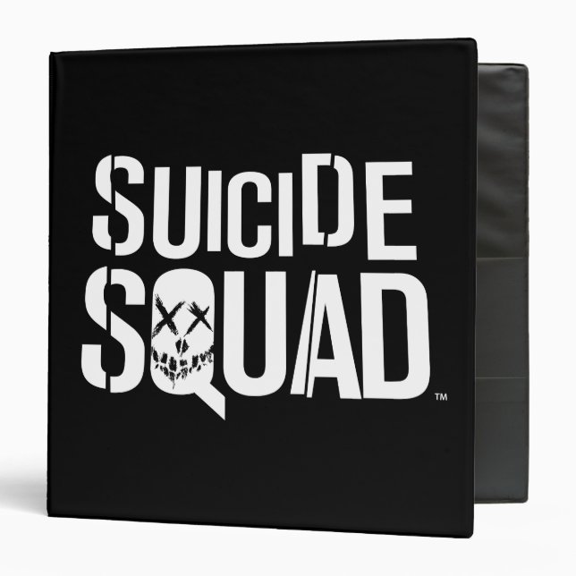 Classeur Équipe de suicide | Logo blanc (Devant/Intérieur)