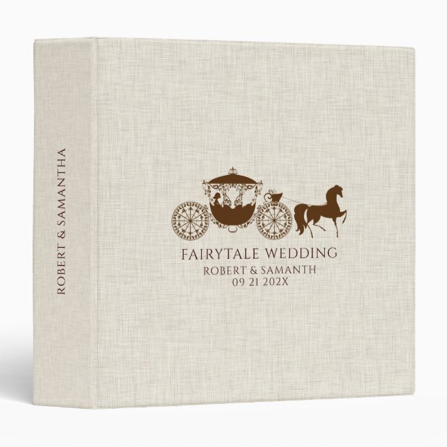 Classeur Équitable Cheval Mariage et transport (Devant/Côté)