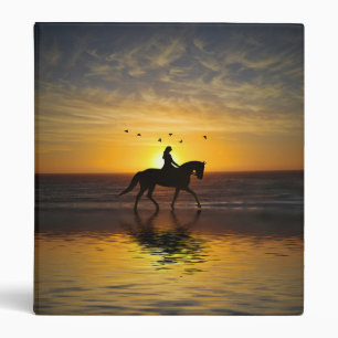 Classeur Équitation sur la plage 