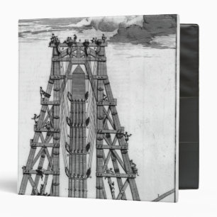Classeur Érection de l'obélisque égyptien antique
