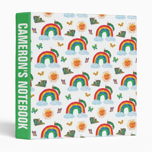 Classeur Eric Carle | Caterpillar to Rainbow Butfly (Devant/Côté)