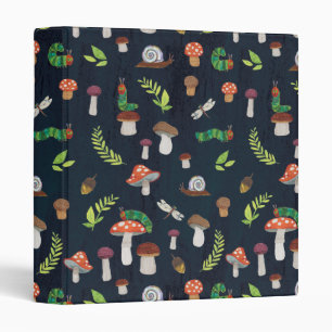 Classeur Eric Carle Motif Bugs et Champignons