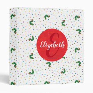 Classeur Eric Carle Motif de chenille et de points