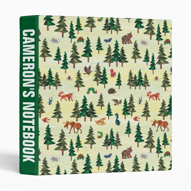 Classeur Eric Carle | Prêt pour le Motif de loisirs foresti (Devant/Côté)