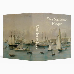 Classeur Escadre de yachts à Newport Harbour, maritime vint