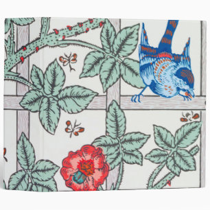 Classeur Escalade Rose et petit oiseau, William Morris