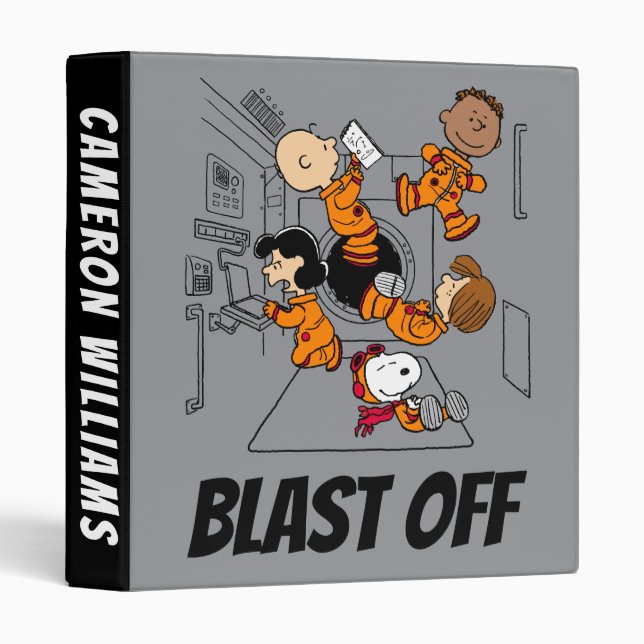 Classeur ESPACE | Bande d'arachides dans l'espace (Devant/Côté)