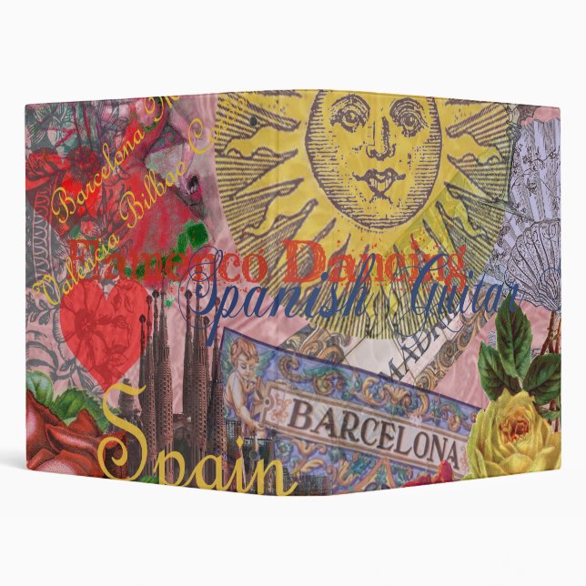 Classeur Espagne Sunshine Espagnol Travel Art (Arrière-plan)