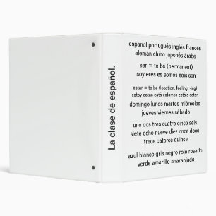 Classeur espagnol