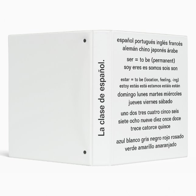 Classeur espagnol (Arrière-plan)