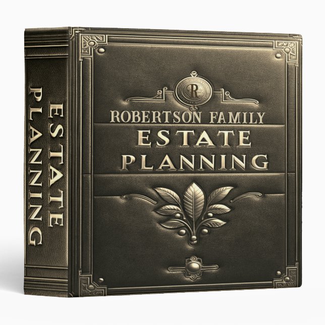 Classeur Estate Planning (Devant/Côté)