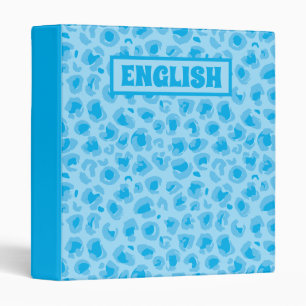 Classeur esthétique, Empreinte de léopard bleu Pre