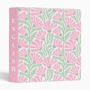 Classeur esthétique Fleurs Rétro Boho